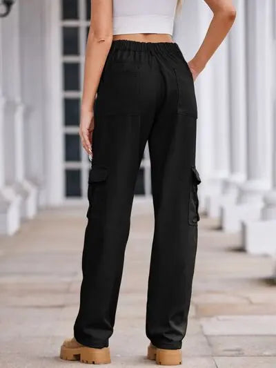 'Lucia' Baggy Wide Leg Cargo Pants - Celes Fashion